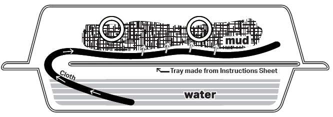 A Spring Mason Bee Mud Box designed for bee nesting