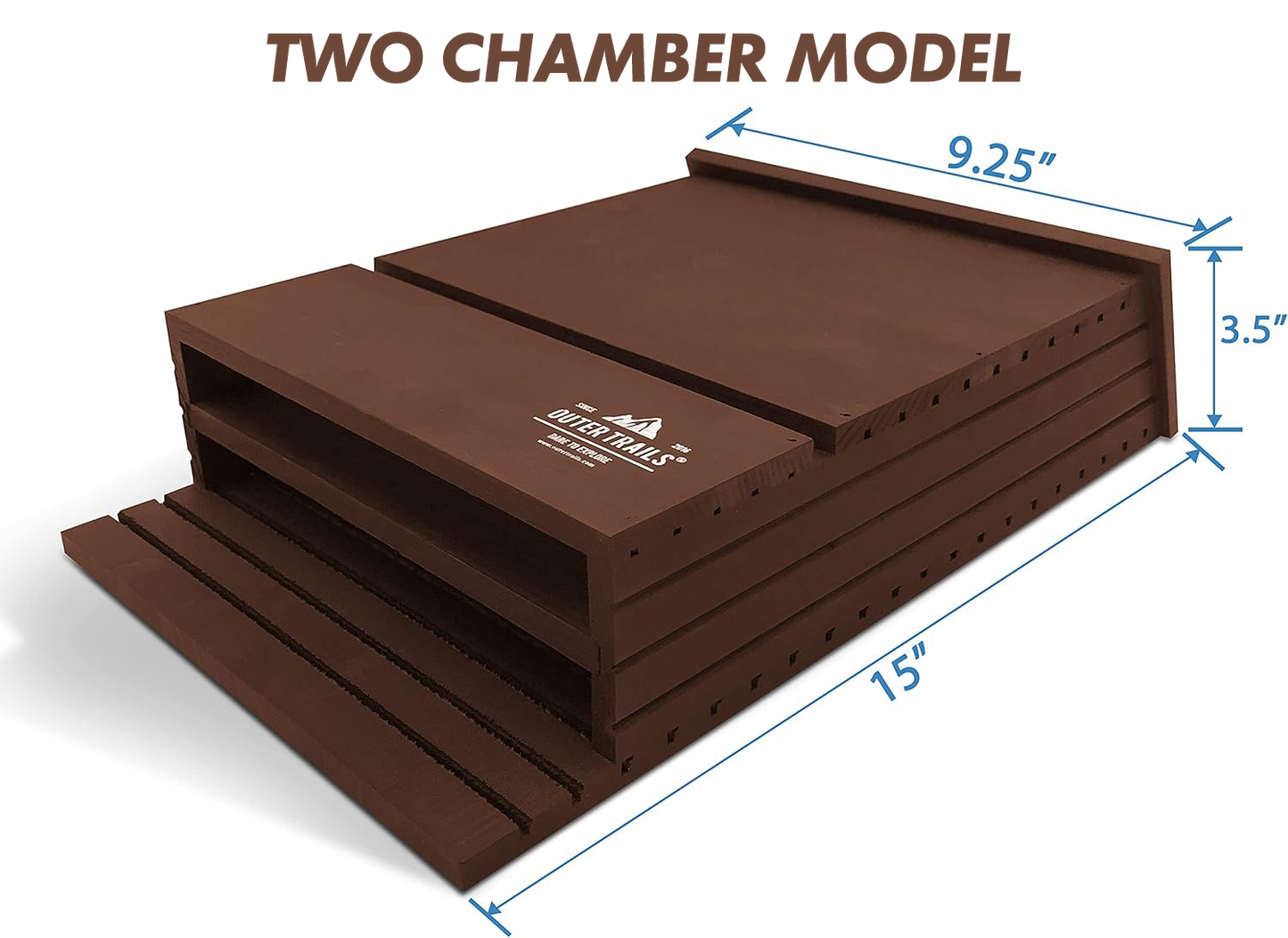 Measurement details of Outer Trails™ Two Chamber Bat House