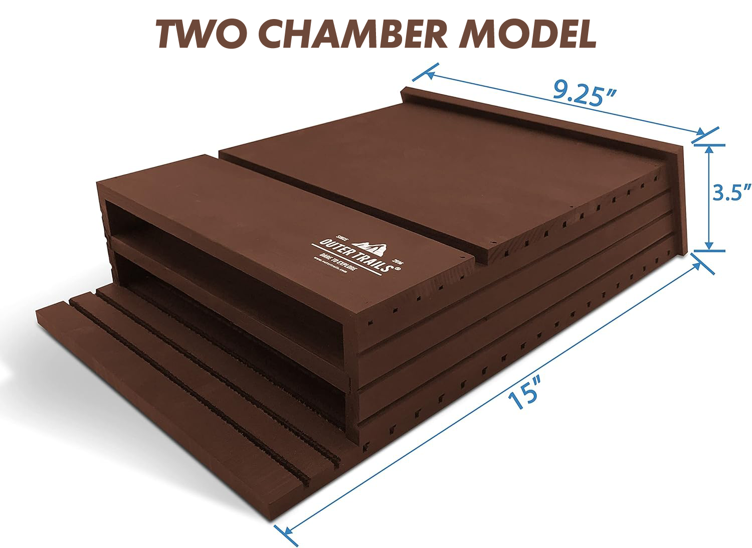 Measurement details of Outer Trails™ Two Chamber Bat House