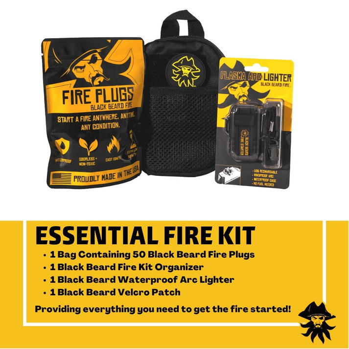 Black Beard Essential Fire Kit | Fire Starter Kit