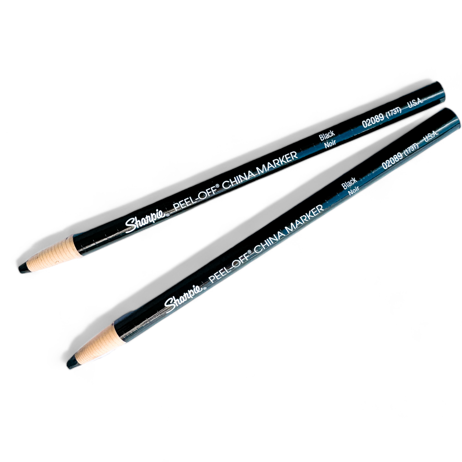 A pair of graphite Sharpie pencils designed for labeling plants