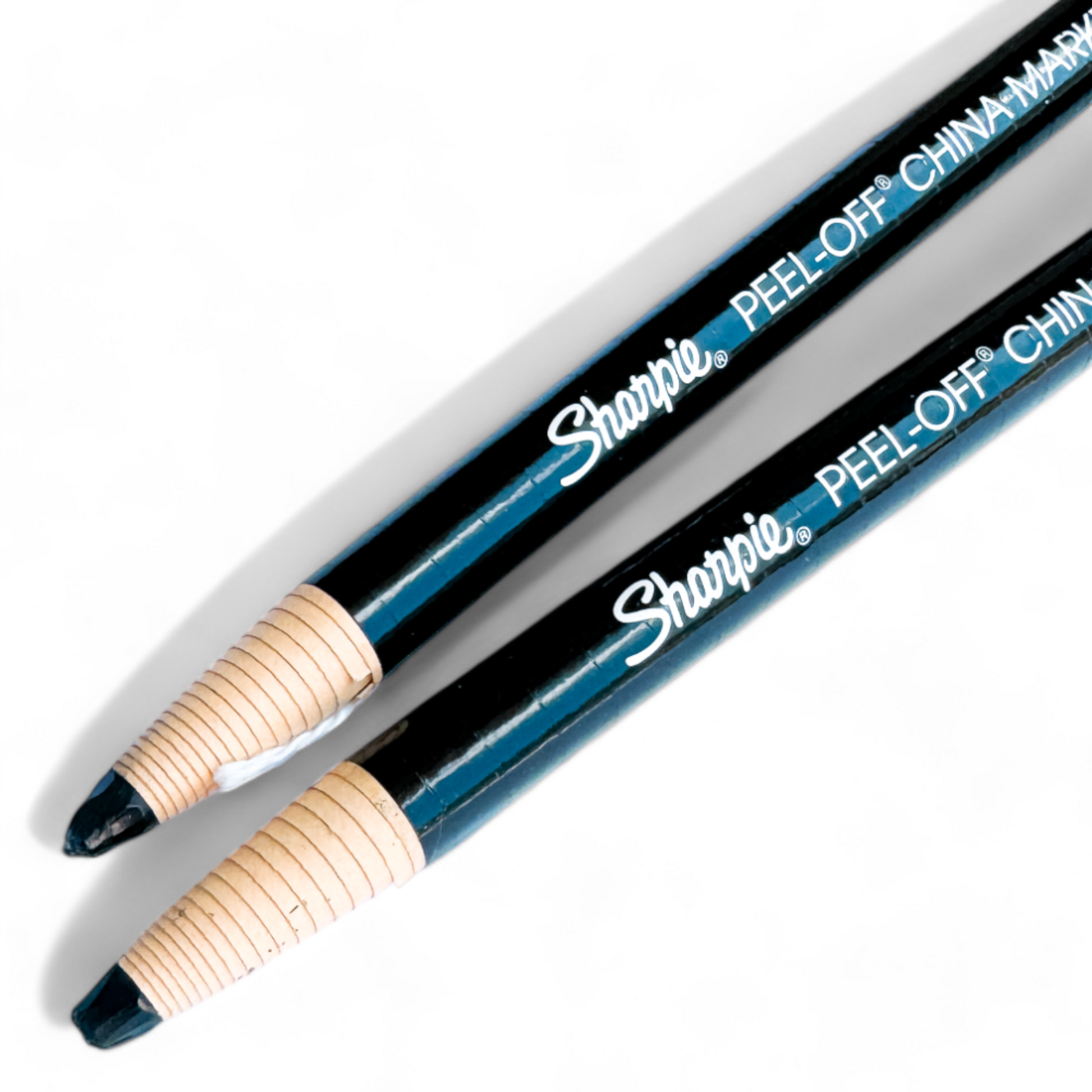 A pair of graphite Sharpie pencils designed for labeling plants