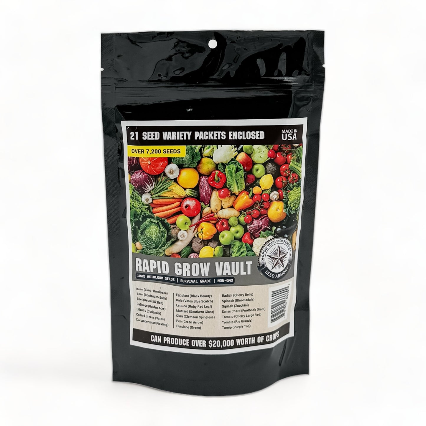 Assorted Heirloom Seeds Packaged for Gardening