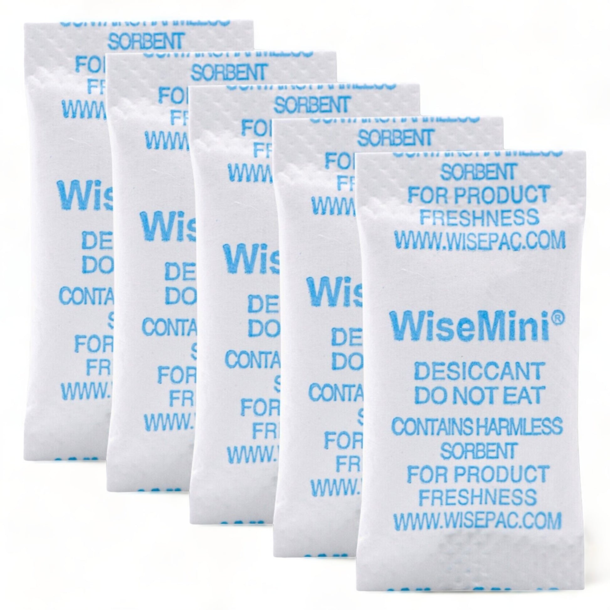 A couple of silica gel packets for moisture absorption