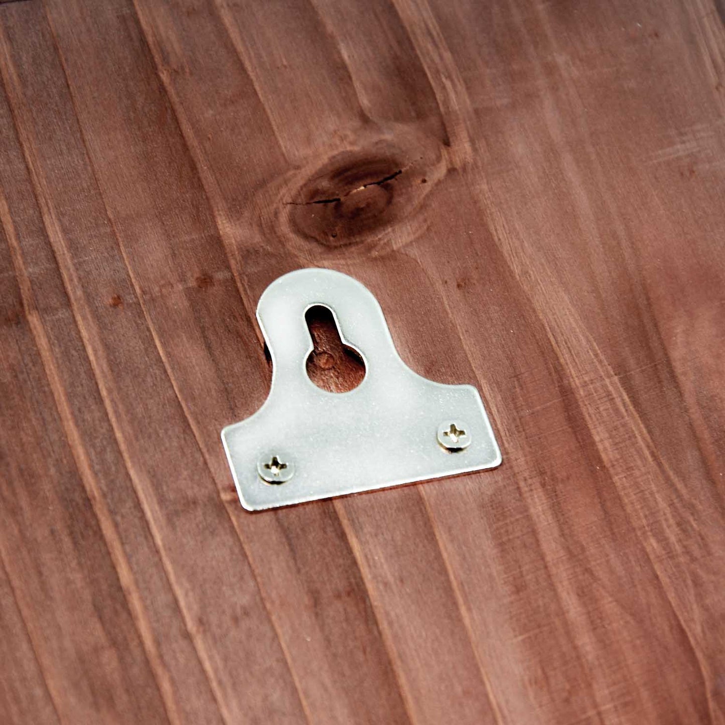 Detail of the mounting hardware on Outer Trails™ Multi Chamber Bat House