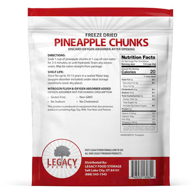 Bulk Freeze Dried Pineapple Chunks