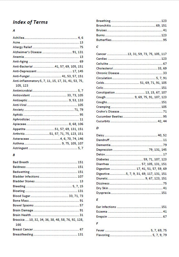 Appendix of terms from 'Growing and Seed Saving Guide'