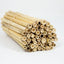 Stacks of 8mm Spring Natural Reeds for Mason Bees on a white surface