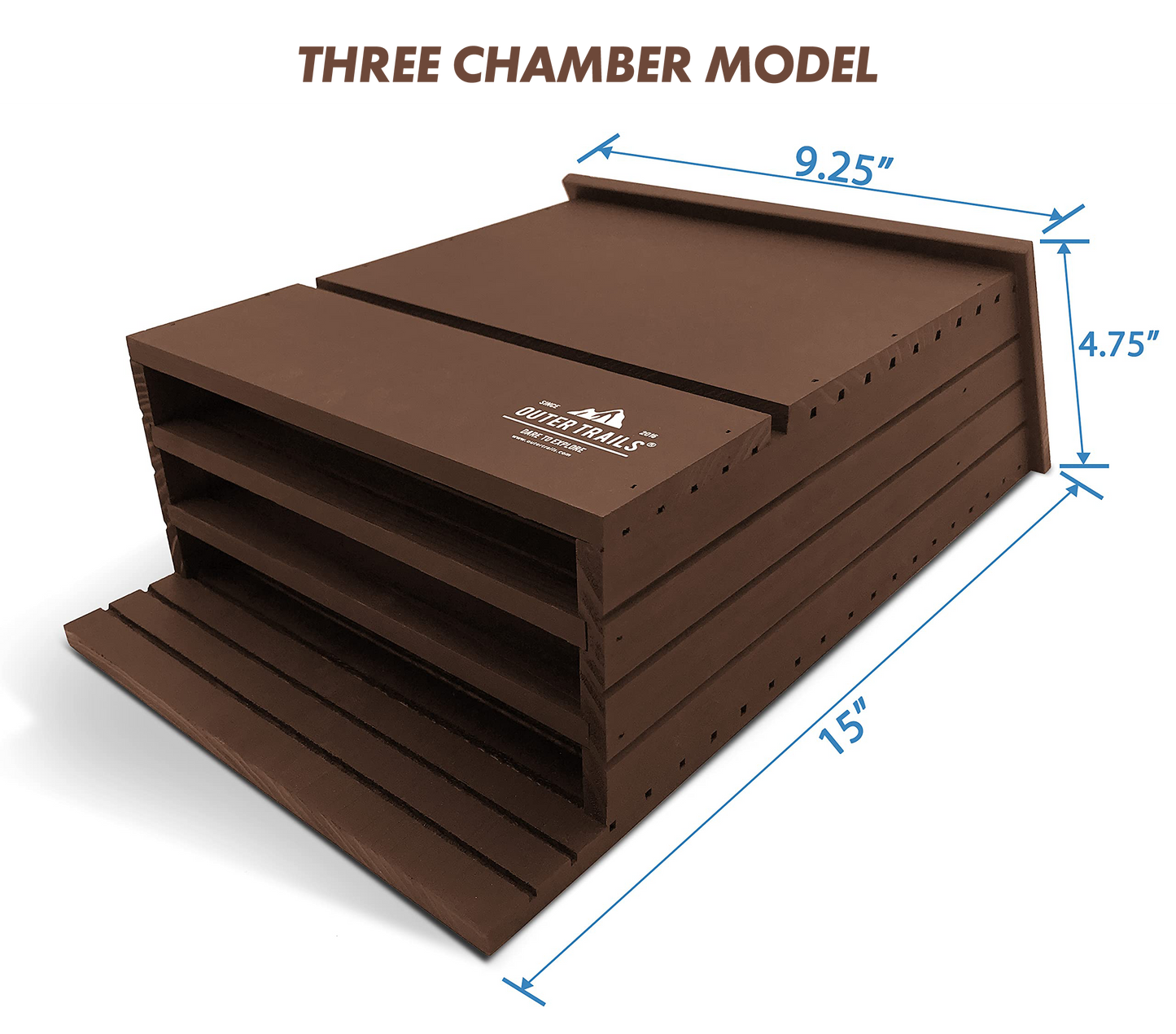 Measurement details of Outer Trails™ Three Chamber Bat House