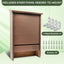 Complete mounting kit display with Outer Trails™ 3 chamber brown bat house