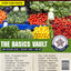 The Basics Vault Heirloom Seed Label featuring 14 assorted seed varieties