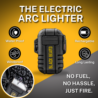 Black Beard Electric Arc Lighter | Fire Starter Kit