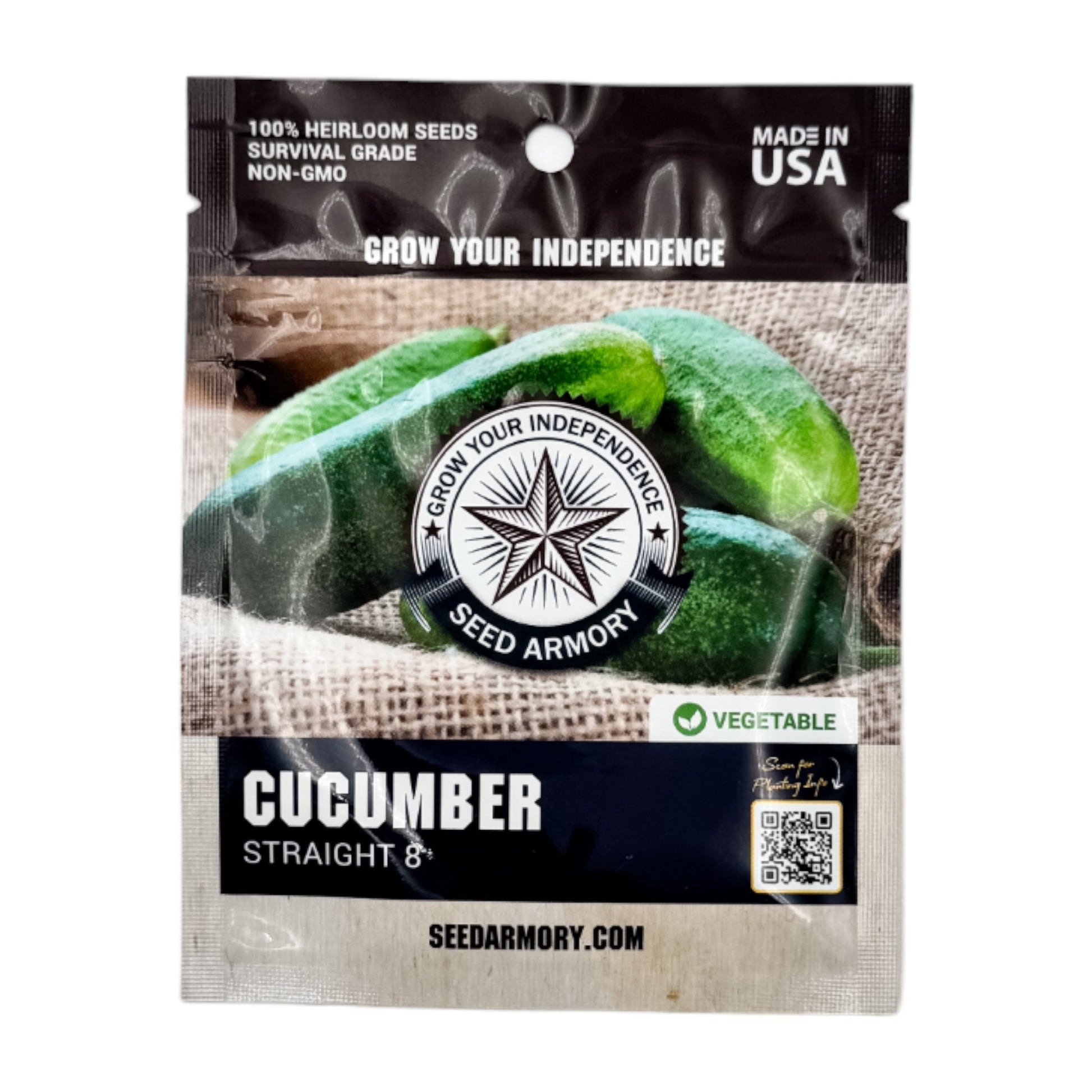 cucumber seeds for planting Cucumber - Straight 8 | Mylar Packaged