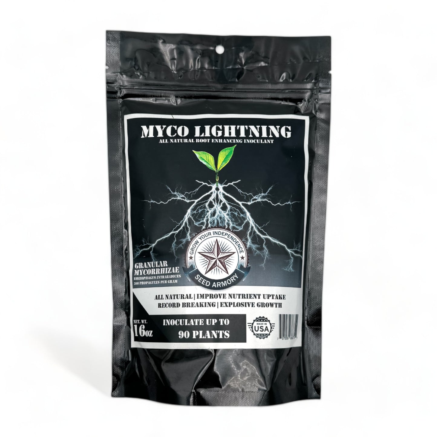Myco Lightning product front packaging on a plain background