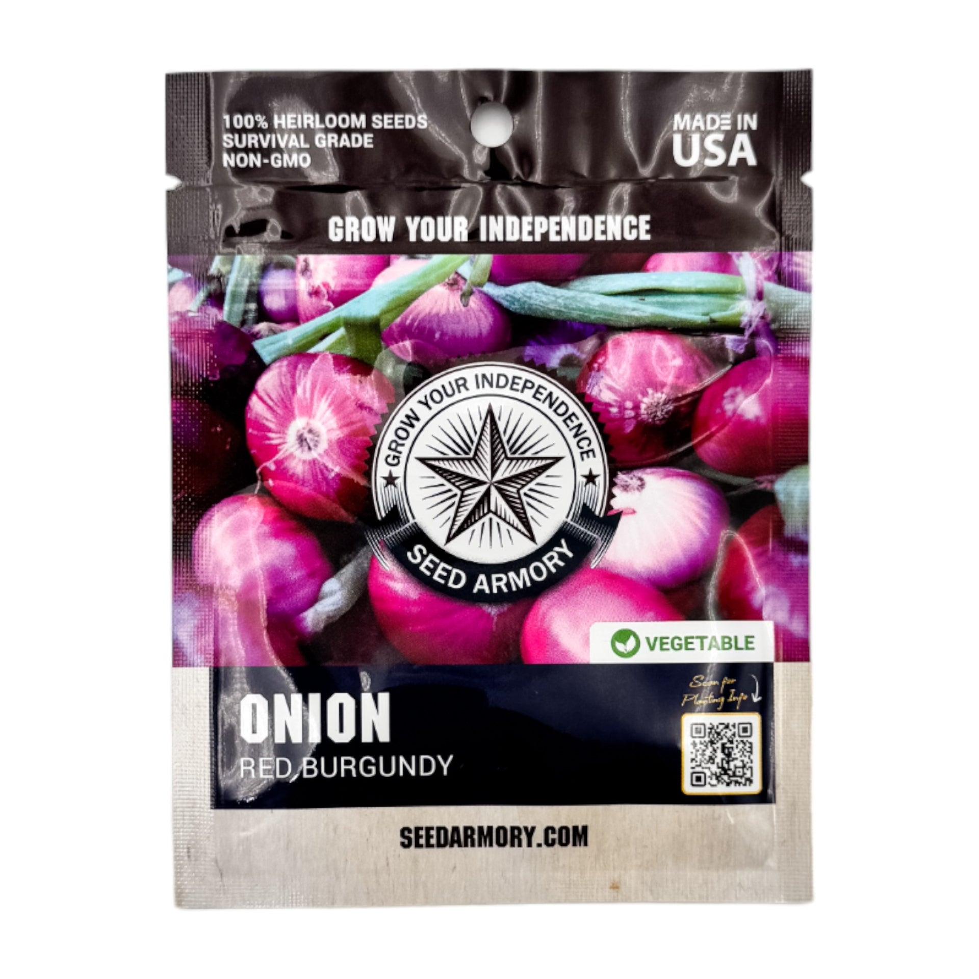 beef and onion plant seeds Onion - Red Burgundy | Mylar Packaged