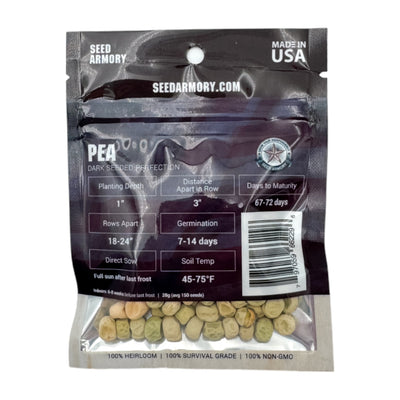 Pea Seeds - Dark Seeded Perfection