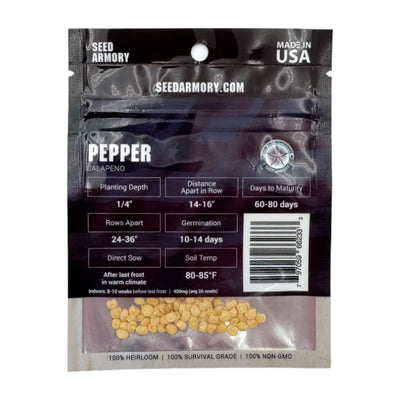 Pepper Heirloom Seeds - Jalapeno