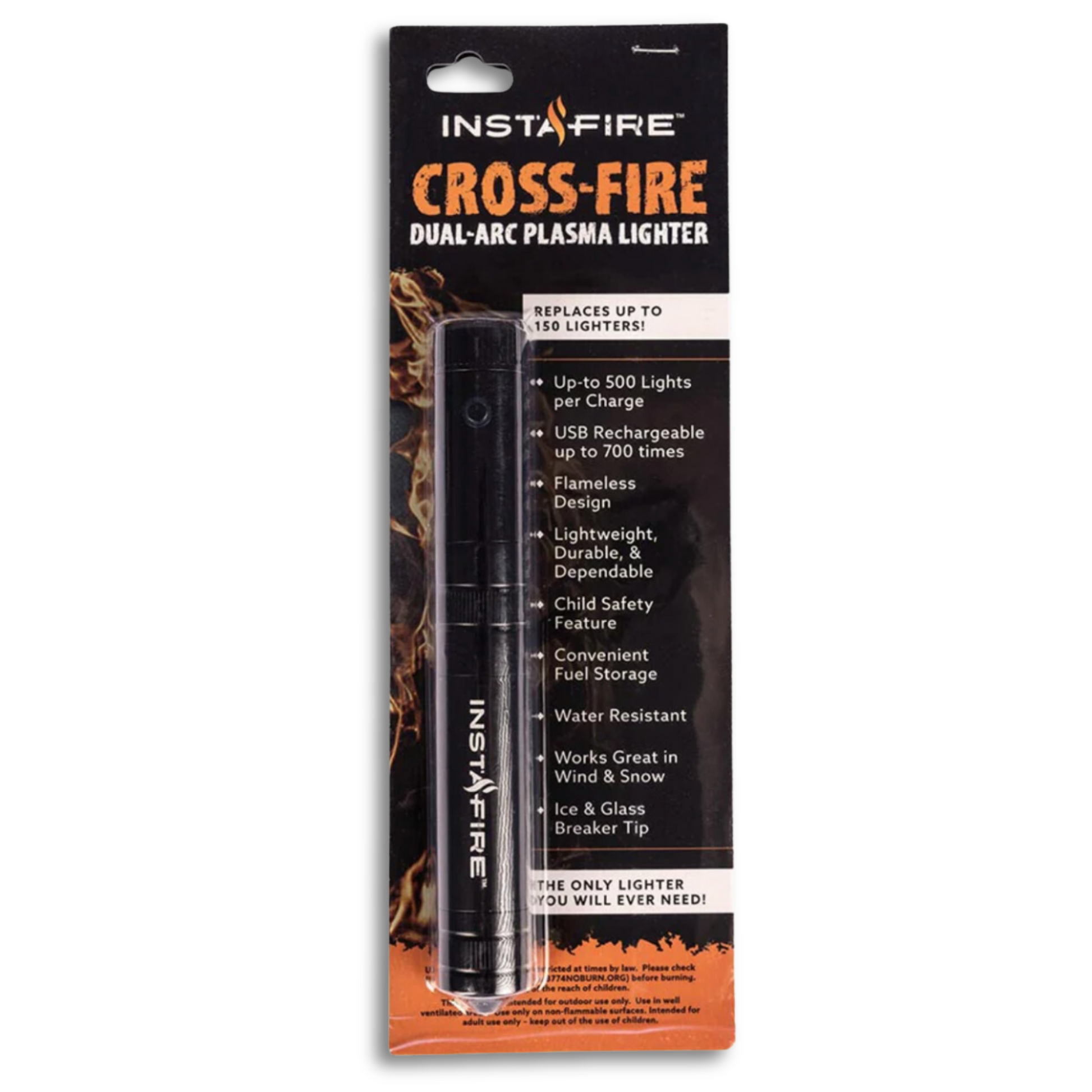 Cross-Fire Dual-Arc Plasma Lighter with in display package
