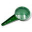 Handheld seed dispenser in green with closed lid