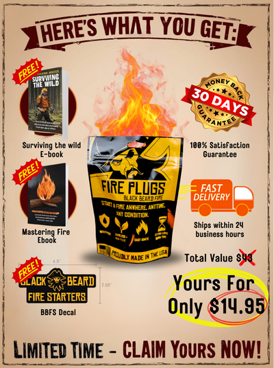 Black Beard Fire Starter Sticks | Fire Starter Tinder
