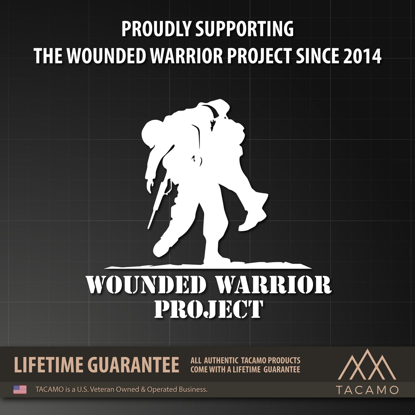 Description of Wounded Warrior Project support by purchasing a backpack