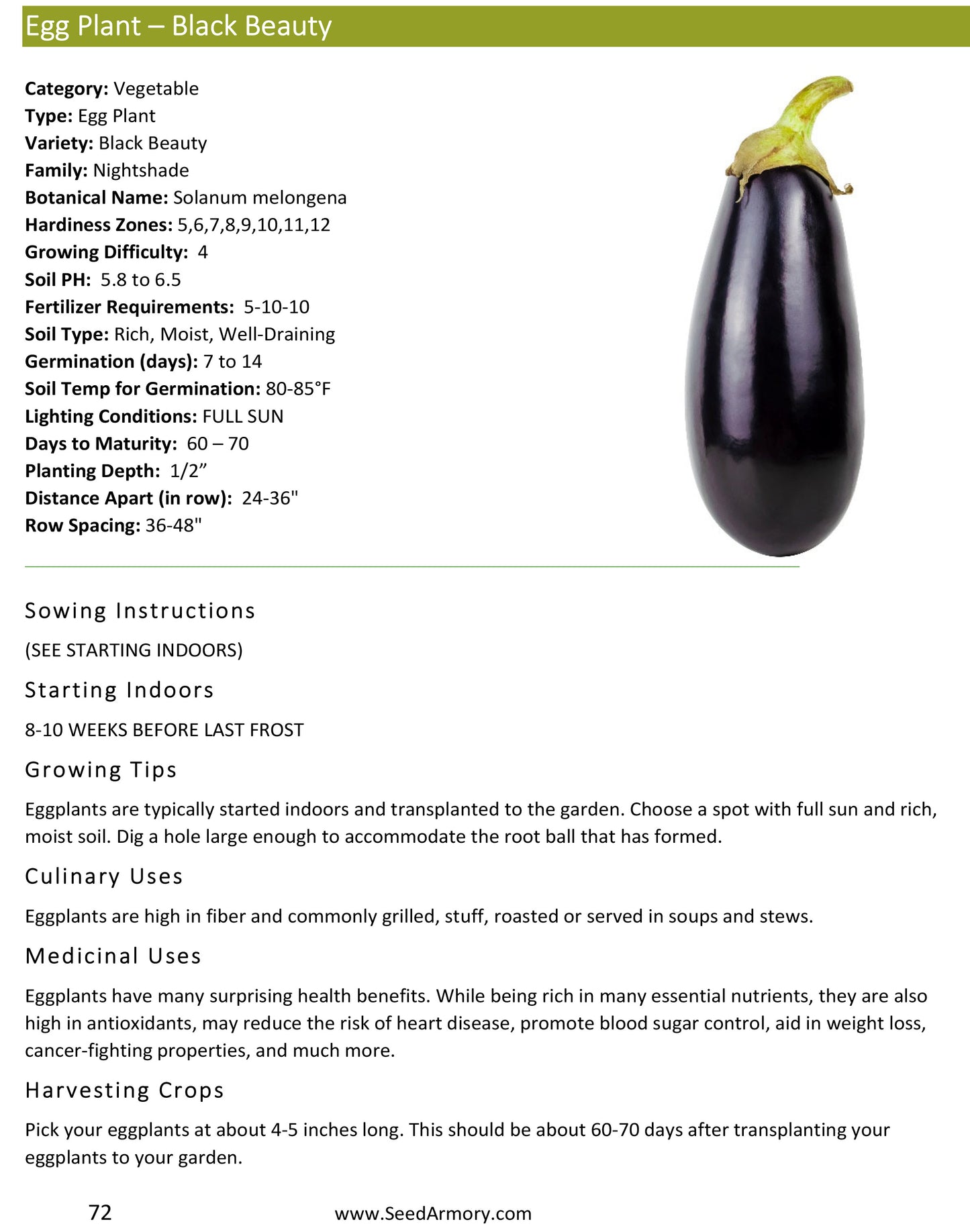 Inside page of 'Growing and Seed Saving Guide' showing a gardening technique